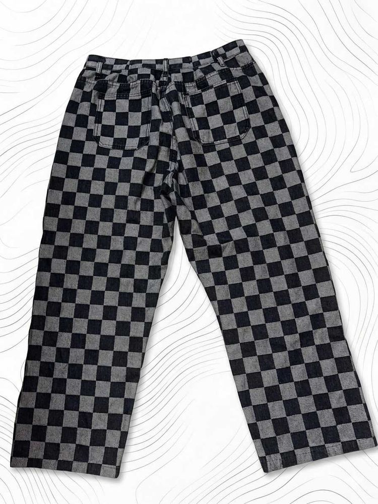 SALE⚠️ - Checkerboard Denim Pants