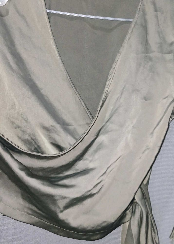 Silky Wrap Top