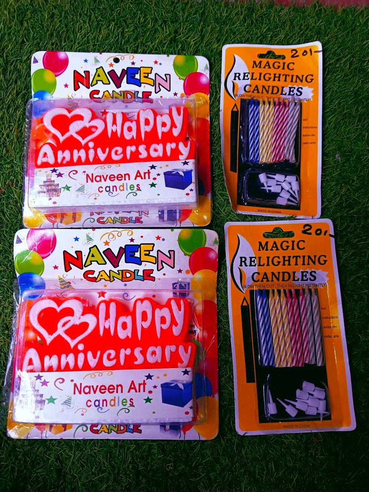 Naveen Art Candles: Happy Anniversary &amp; Magic