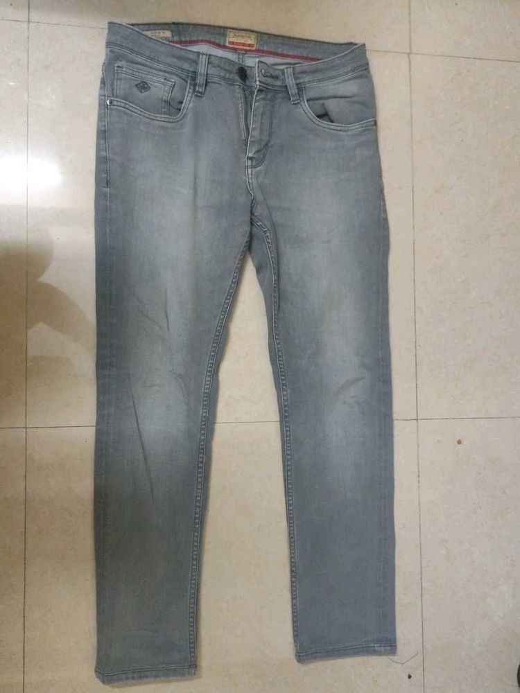 Men's Grey Slim Fit Jeans