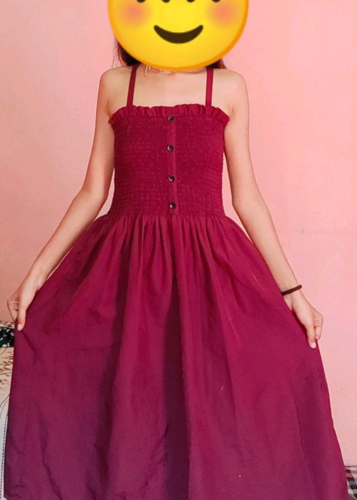 Chic Smocked Bodice Maxi Dress