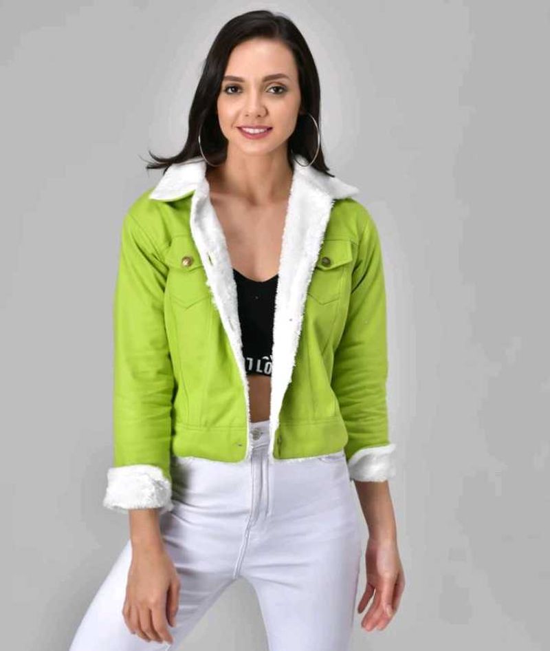 Green Sherpa Lined Jacket 🍀