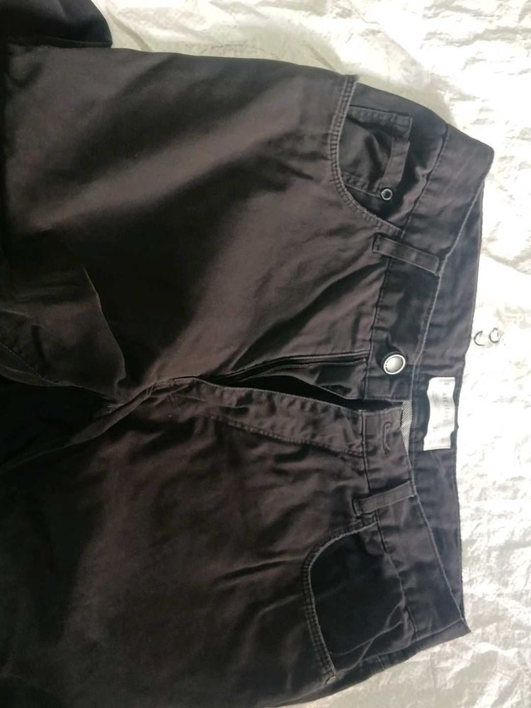 Comfortable Dark Wash Trousers