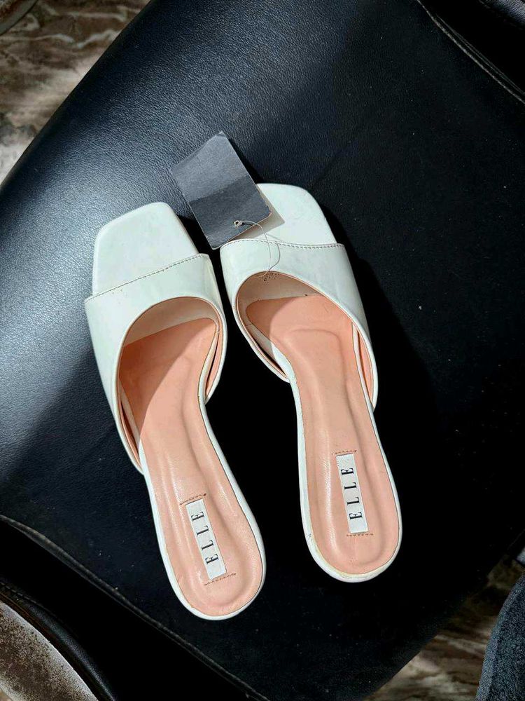ELLE White Heels - Trendy &amp; Chic