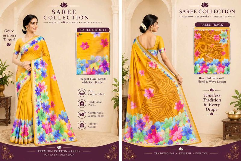 Georget Zari sarees