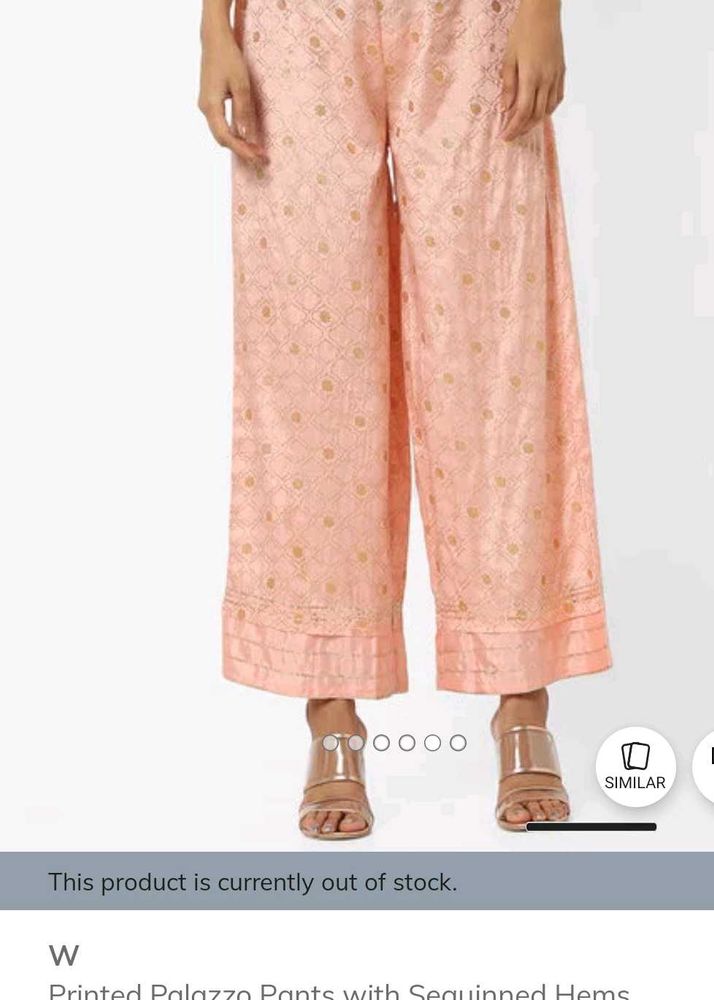 Girl's W brand Pink Palazzo Pants