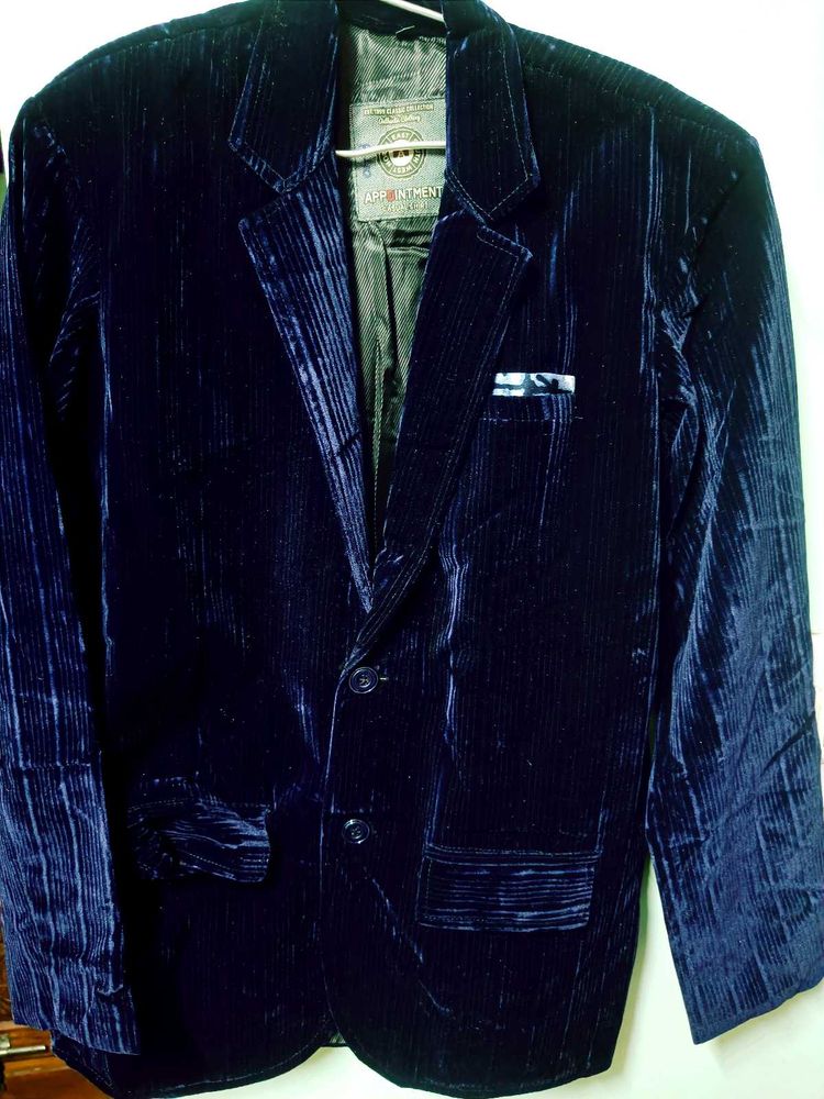 Men's Navy velvet Blazer