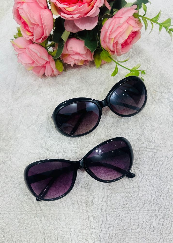 Combo Stylish Black Oversized Sunglasses