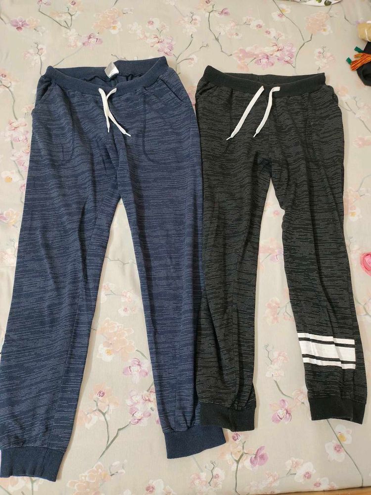 Boy's Cotton Regular fit Joggers (pack of 2)