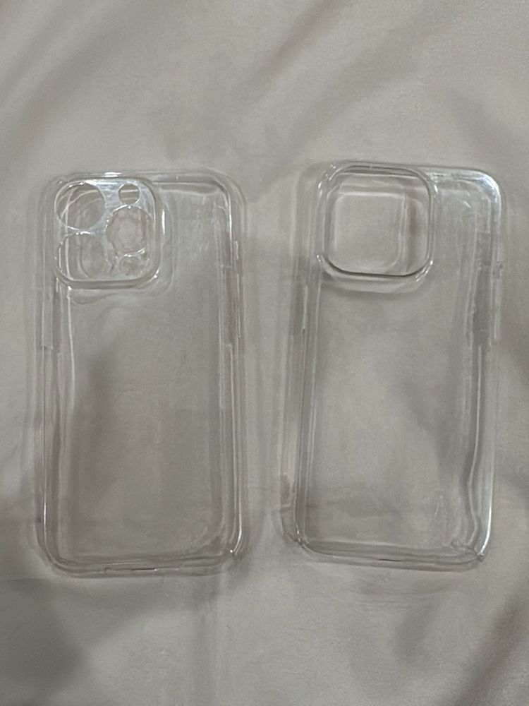 2 Clear iPhone 15 Pro Phone Cases