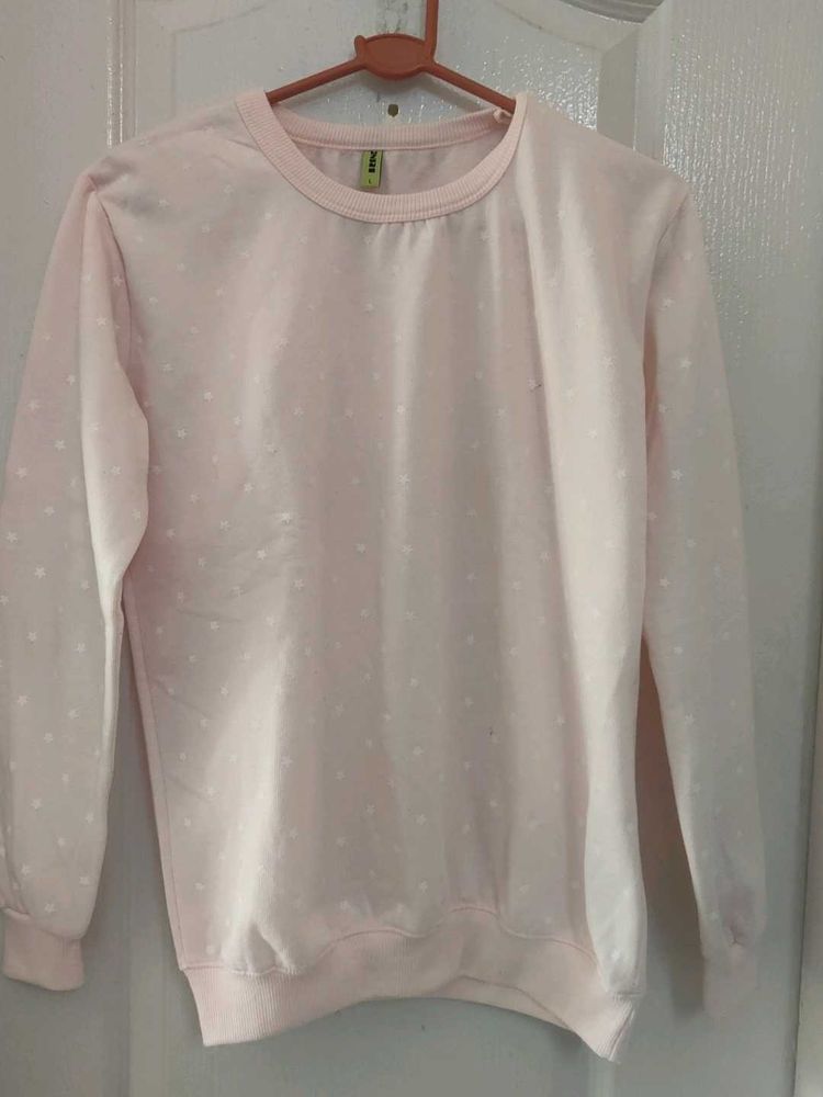 Cute Pink Polka Dot Sweatshirt