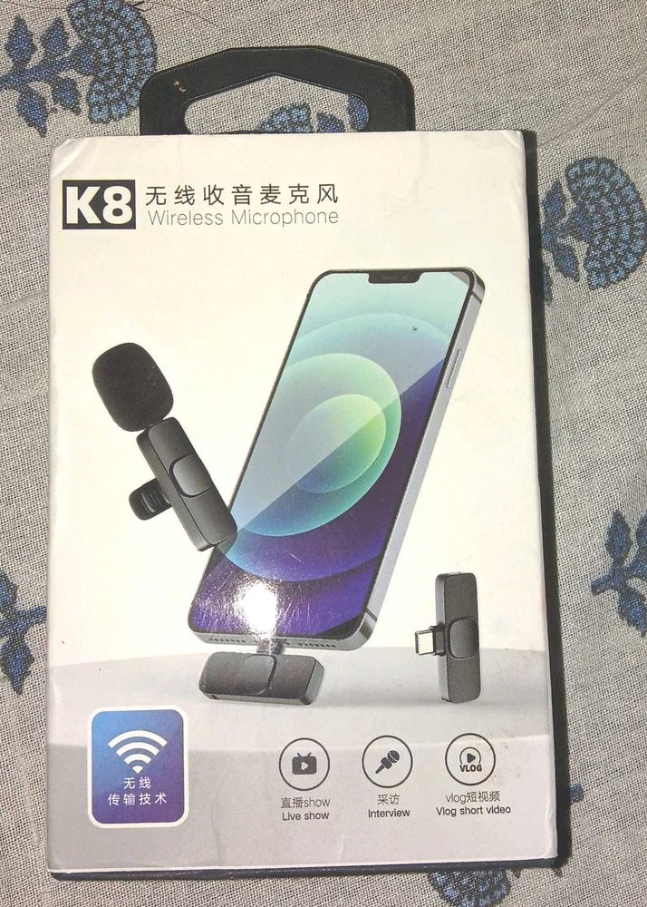 K8 Wireless Microphone for Vlogging