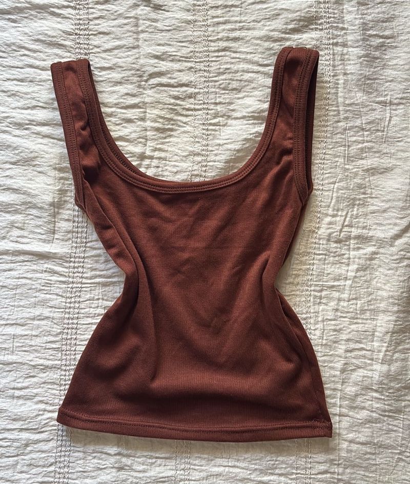 Ribbed Crop Tank Top