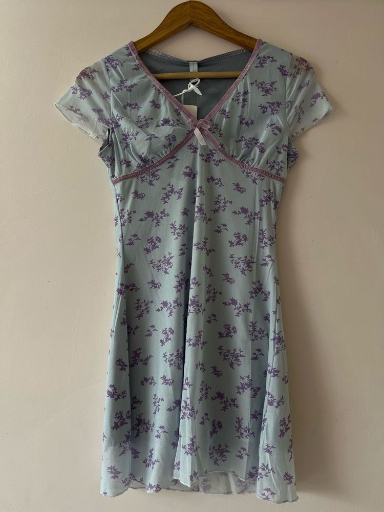 Floral Print Mini Dress