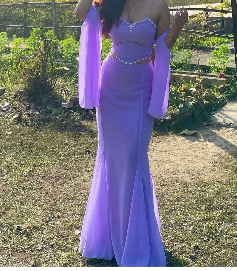Elegant Lavender Lehenga Choli Set