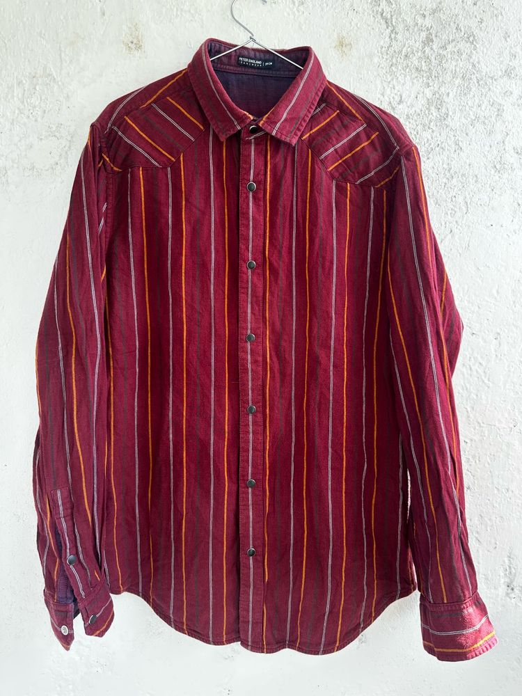 Men's Striped reversable Casual Shirt