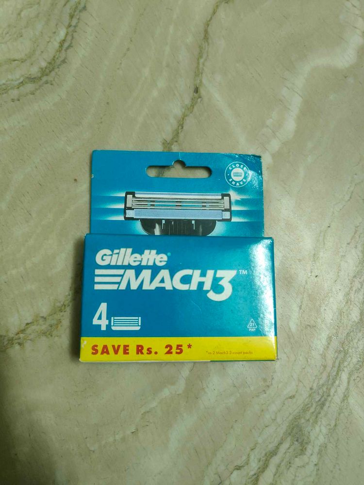 Gillette Mach3 Razor Blades - 4 Count