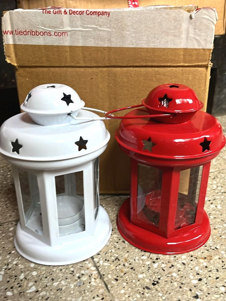 Red &amp; White Lanterns