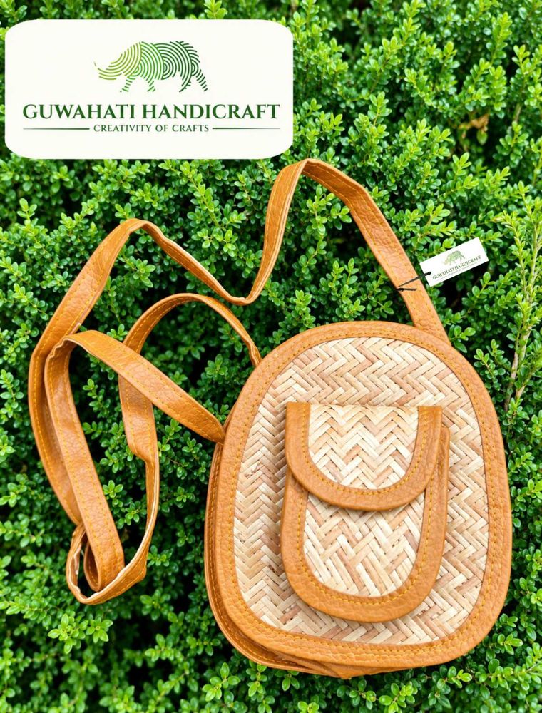 Handwoven Bamboo Crossbody Bag