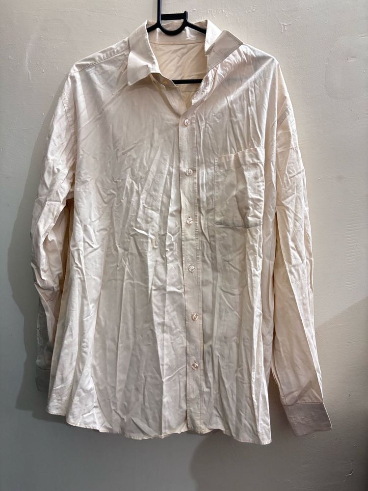 Classic Cream Long Sleeve Shirt