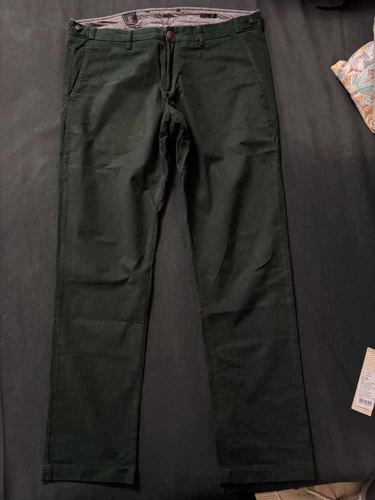 Rare Rabbit Original Dark Olive Green Trousers – P