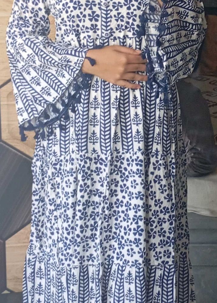 Boho Print Tiered Kurta