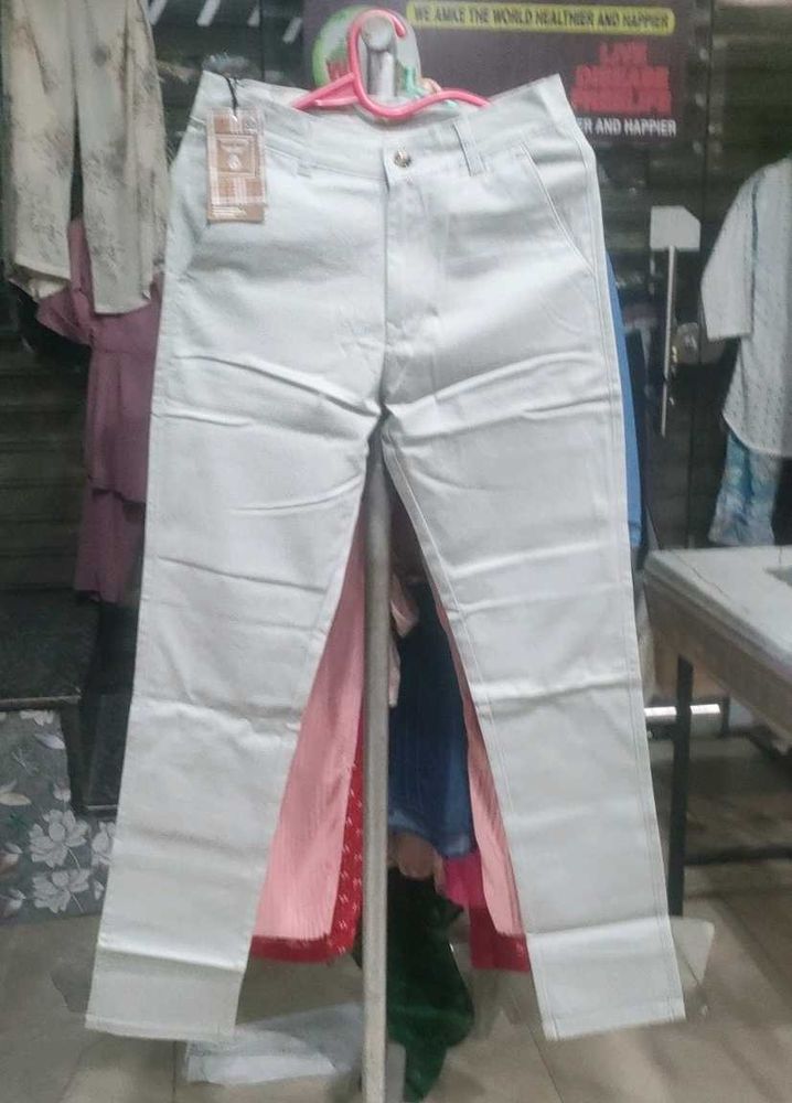 White Casual Trousers