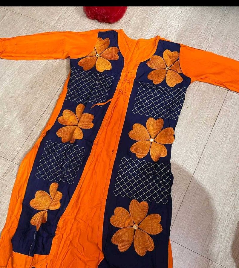 Orange Kurta/Kurti