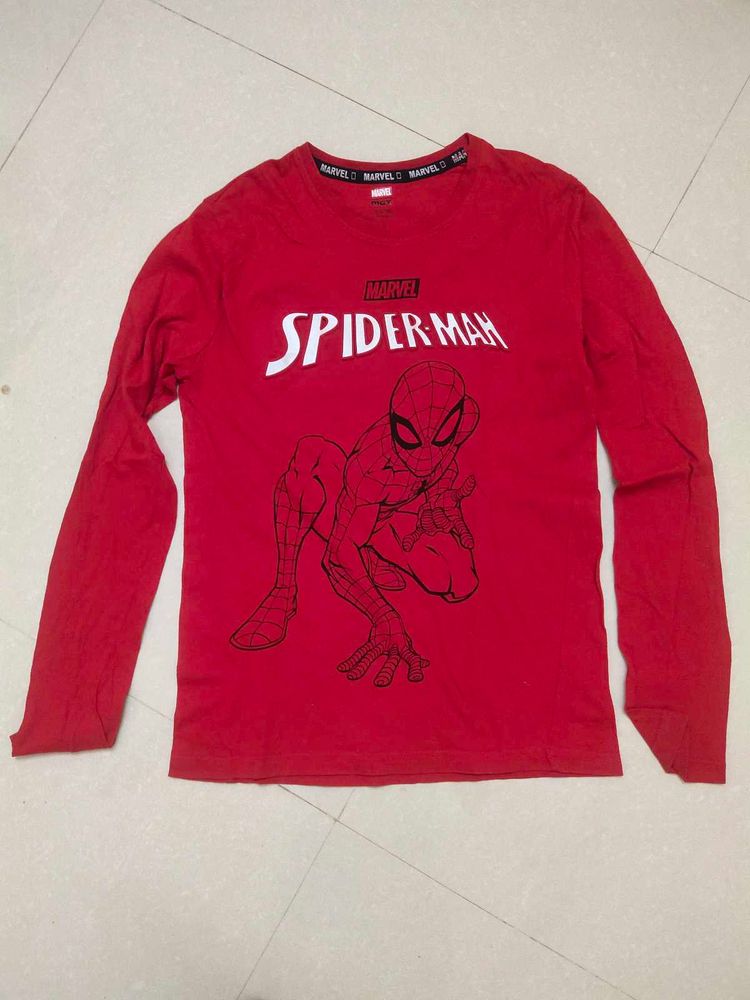 Max Marvel Boys Spiderman T Shirt