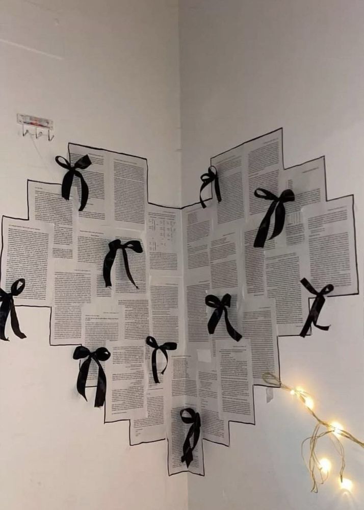 Black Bow Ribbon 🎀pack of 6