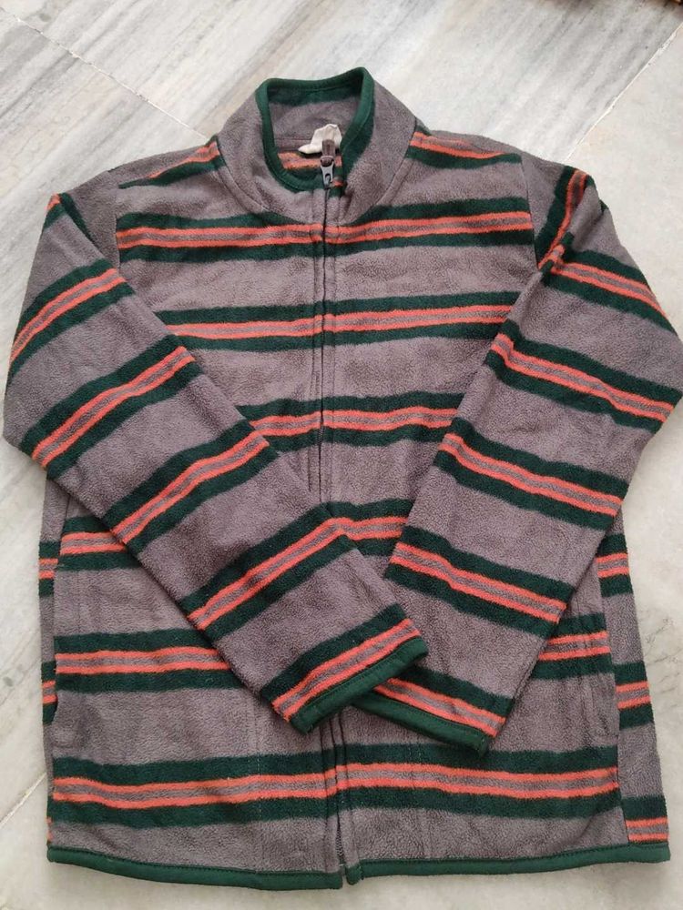 Striped Fleece Jacket