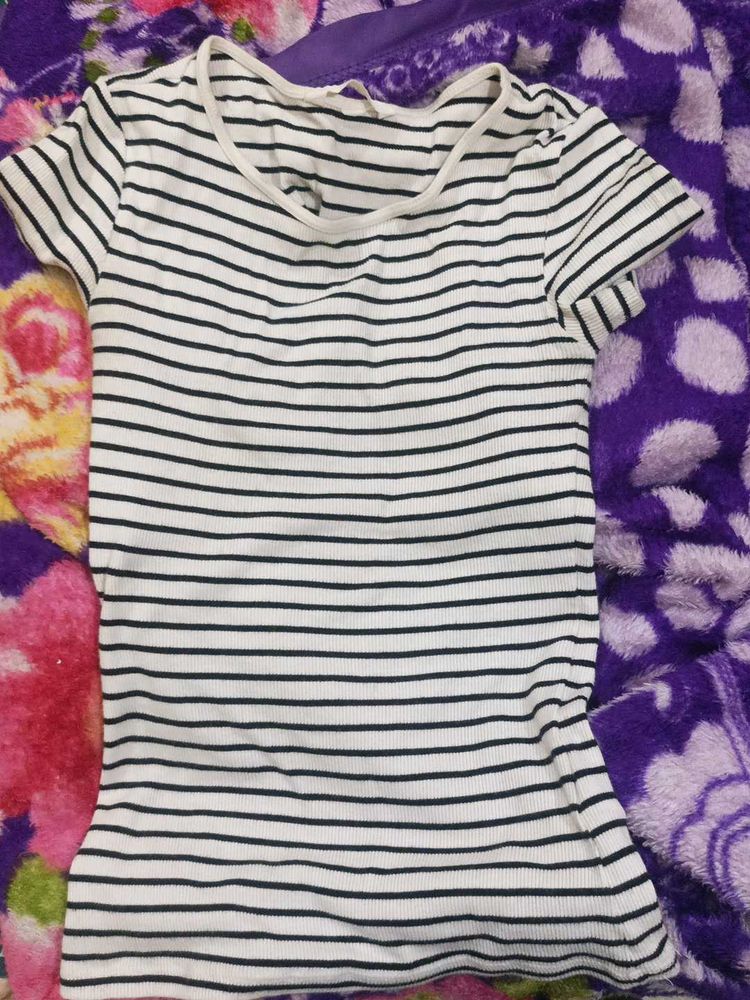 Striped Fitted T-Shirt