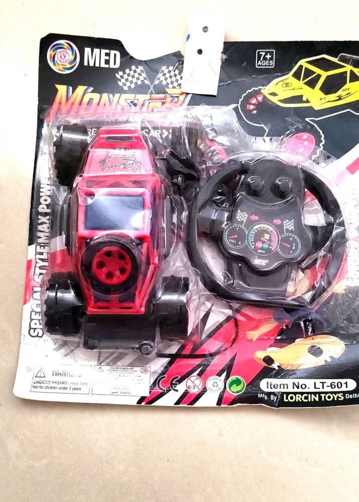 Monster RC Car Toy with Steering Wheel