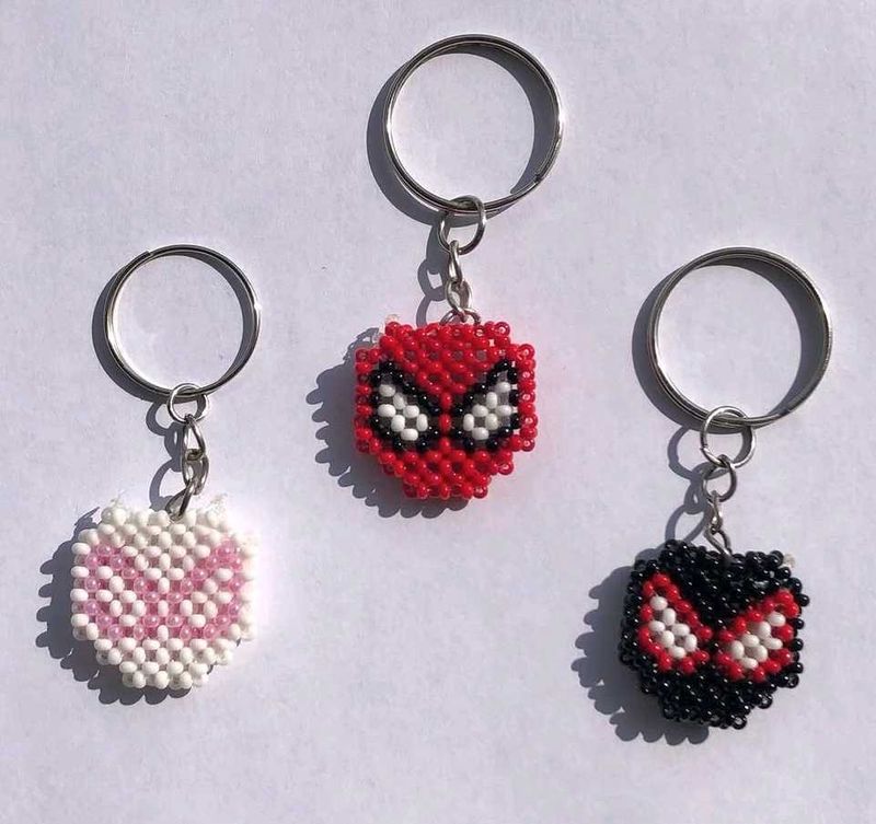 Beaded Spider-Man Keychain Set(3)