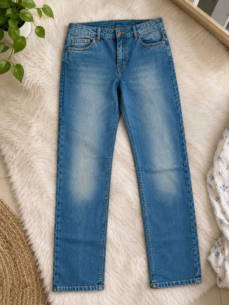 Classic Blue Wash Denim Jeans