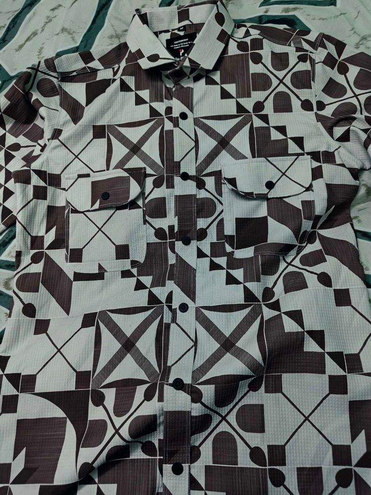 Patterned Casual Shirt