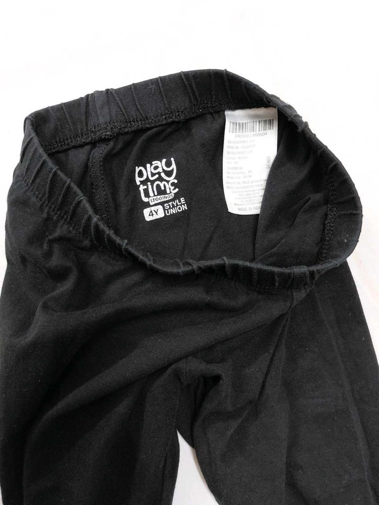 Play Time Black Leggings