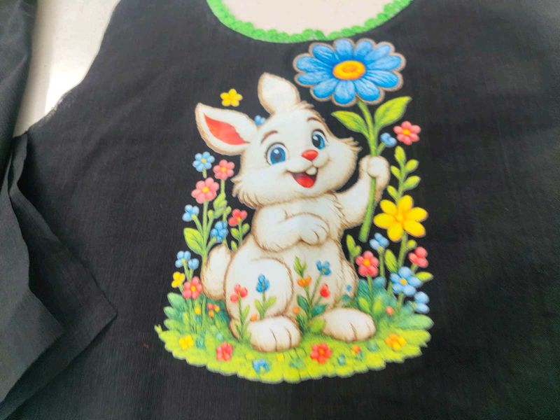 Cute Bunny Print Kurta