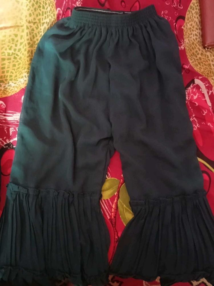 Embellished Teal Kurta Set