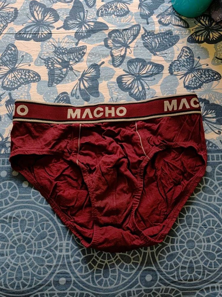 Macho Men's Briefs - Maroon