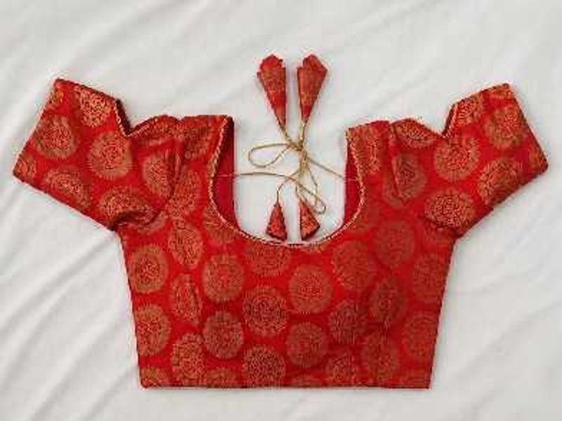 Red Princess cut Blouse