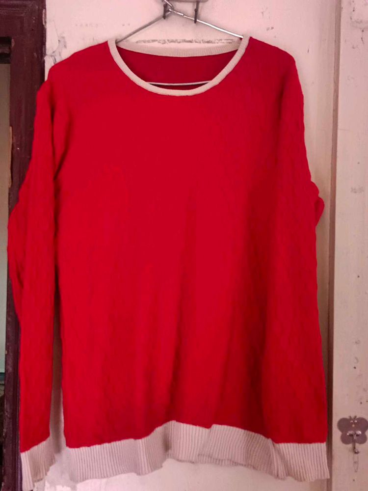 Red Pullover Sweater 42 and 44 dono buy kar sakte