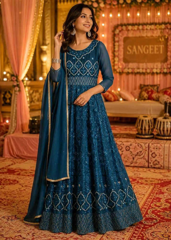 Elegant Teal Suit Set