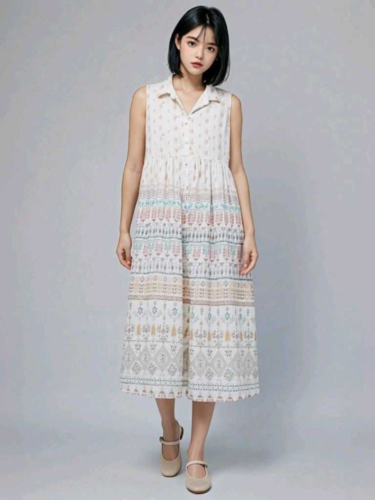 Elegant Sleeveless Fusion Brand Maxi Dress