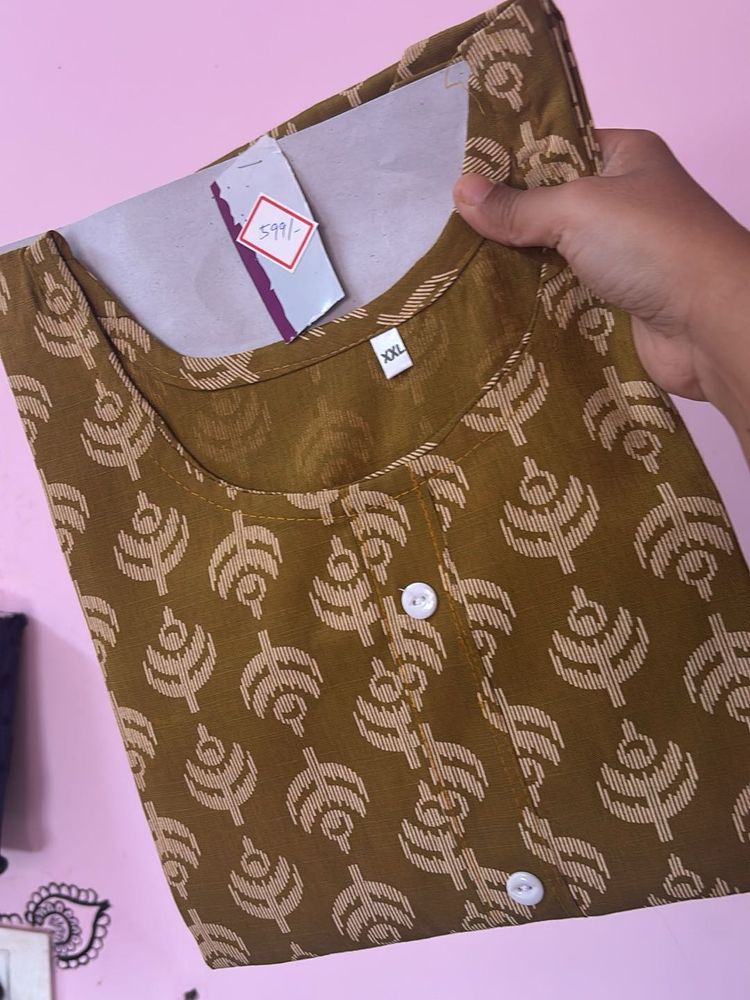 Yellow Kurti New with tag