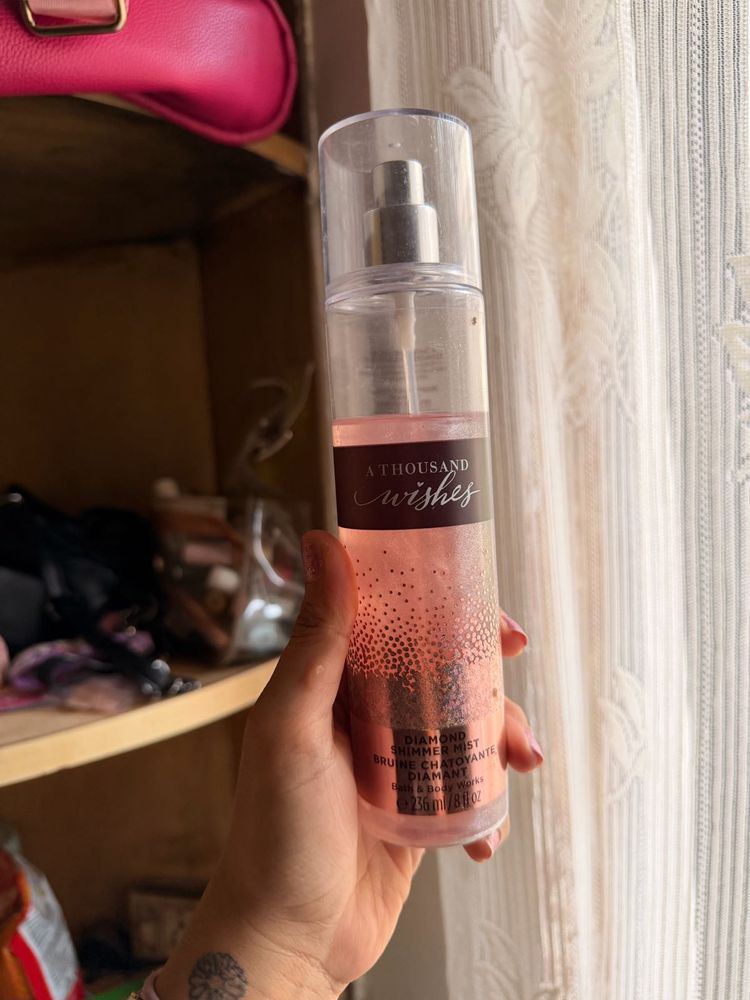 Glitter Bath &amp; Body Works A Thousand Wishes Mist