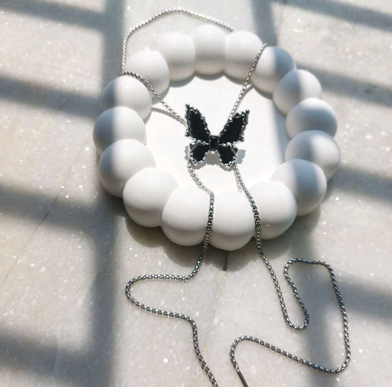 3 in 1 Butterfly Necklace