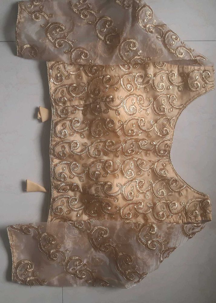 NEW Golden Embroidered and stonework Blouse