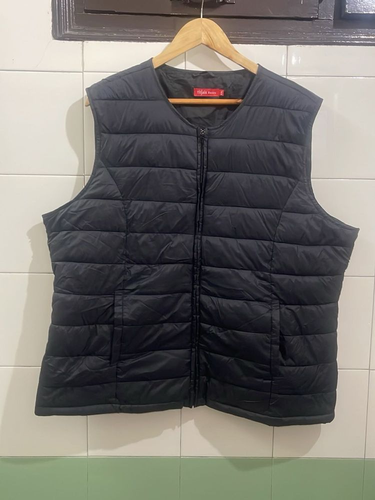 Black Padded Gilet Vest