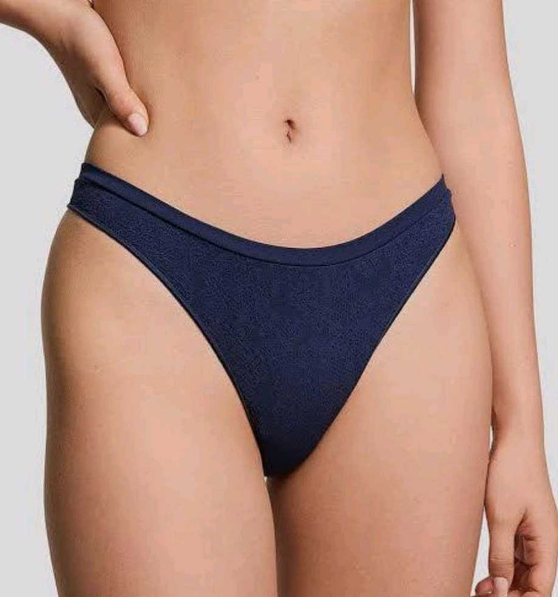 Navy Blue Thong Briefs